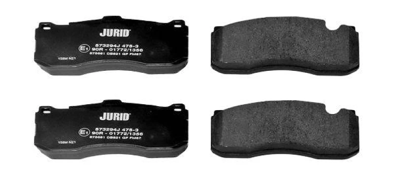 Image of JURID 573294J Brake pad set prepared for wear warning indicator, without accessories Brake Pad Set,disc brake (402)