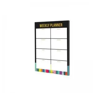 image of Collins Edge Rainbow Weekly Planner Desk Pad 60 Sheets A4 ED14U3.99