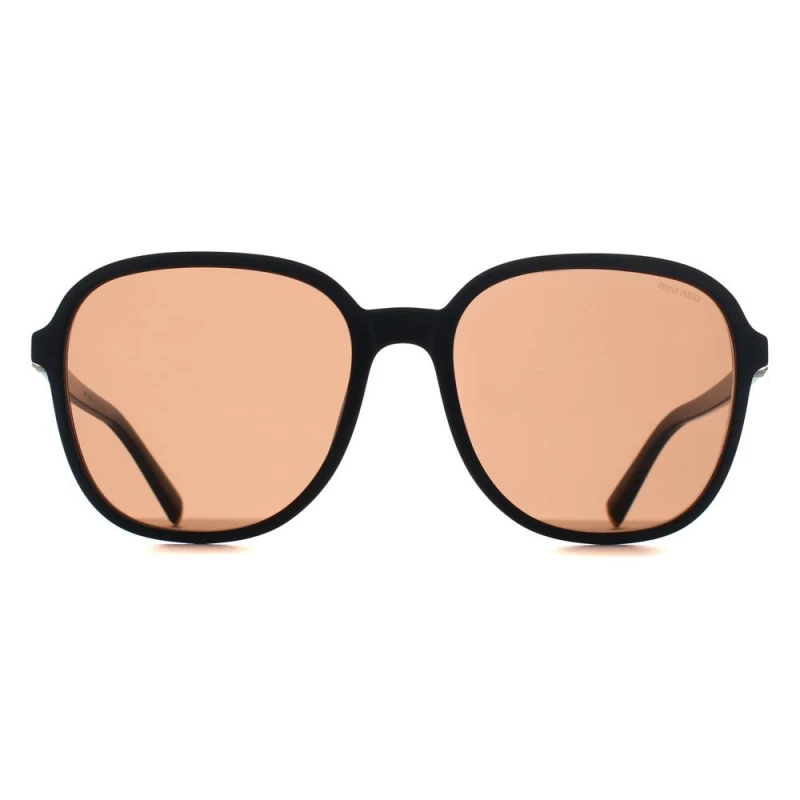 Image of Miu Miu Miu Miu Women Square Black Brown MUB01S Black One Size Female 8056262660096