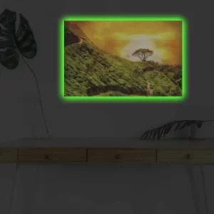 Image of 4570DHDACT-110 Multicolor Decorative LED Lighted Canvas Painting