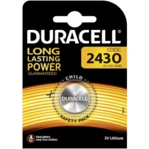 Image of Duracell CR2430 3V Lithium Coin Battery (1 Pack)