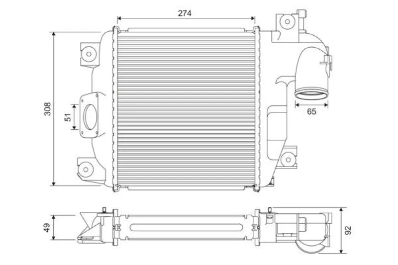 Image of Intercooler VALEO 818321