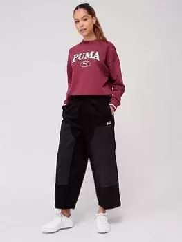 Image of Puma Downtown Corduroy Pants, Black, Size S, Women