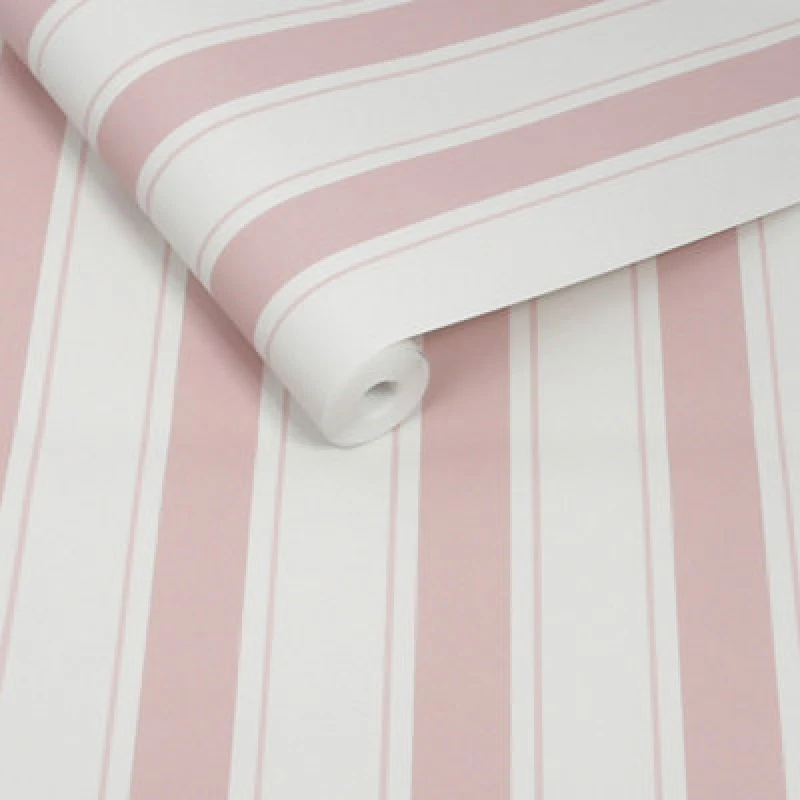 Image of Sophie Allport Oundle Stripe Cottesmore Blush Wallpaper