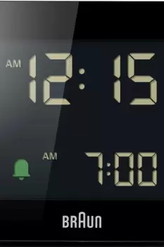 Image of Braun Clocks Black Digital Alarm Clock BC09B