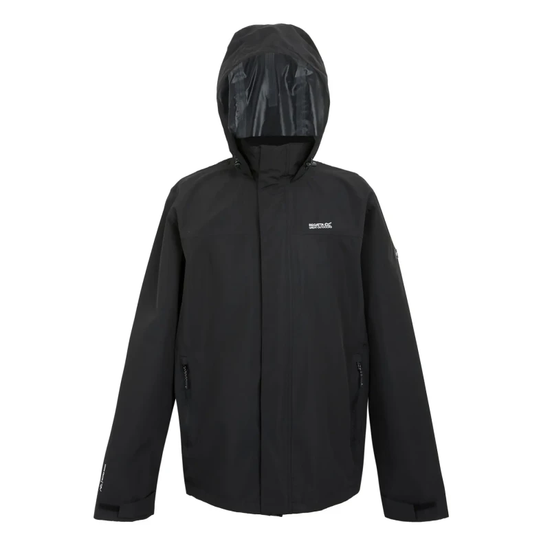 Image of Regatta Regatta Men 'Matt II' Waterproof Shell in Jet Black Size: 4X-Large Jet Black 4XL Male 5063516002727