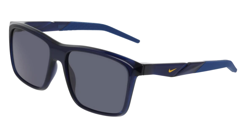 Image of Nike NIKE RADEON BYTE IO0103X 410 Man Sunglasses Bio-injected Blue Squared Normal Sunglasses Man Bio-injected
