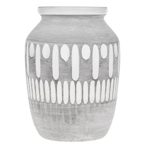 Image of Inca Grey Urn Vase Large