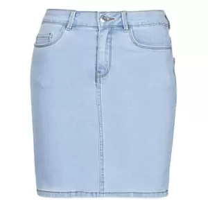 image of Vero Moda VMHOT SEVEN womens Skirt in Blue - Sizes S,XL,XS