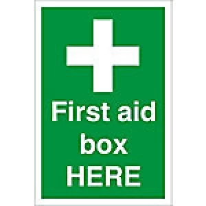 First Aid Sign First Aid Box PVC 60 x 40 cm