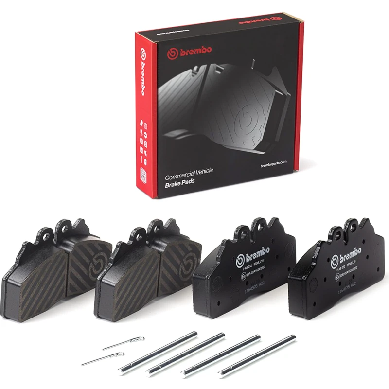 Image of BREMBO P A6 032 Brake pad set PRIME LINE prepared for wear warning indicator, with accessories, with anti-squeak plate Brake Pad Set,disc brake (402)