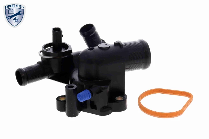 Image of VEMO V46-99-1372 Engine thermostat Opening Temperature: 89°C, with gasket/seal, Synthetic Material Housing, with sensor Thermostat,coolant (316)