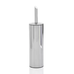 image of Robert Welch Oblique Toilet Brush and Holder, Stainless Steel