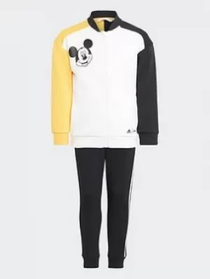 Image of Boys, adidas Disney Mickey Mouse Jogger, White/Gold/Black, Size 8-9 Years