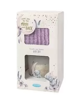 Image of Me To You Tatty Teddy Moon & Back Candle & Sock Gift Set, One Colour, Women