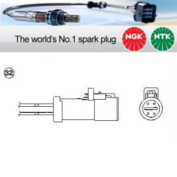 Image of 1x NGK NTK Oxygen O2 Lambda Sensor OZA381-D10 OZA381D10 (0040)