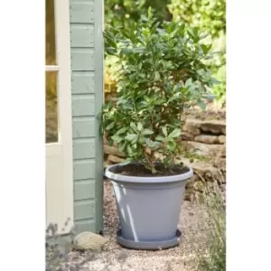 Image of Clever Pots Charcoal Coloured Round Plant Pot 40cm Garden & Outdoor
