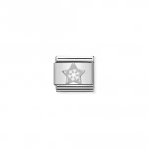 Image of Nomination Composable Classic Enamel Star Snowflake Link 330204/01