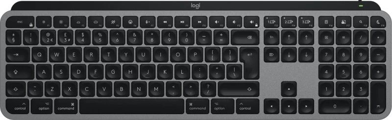 Image of Logitech MX Keys S for Mac Wireless Keyboard - Space Grey, Silver/Grey 5099206114548