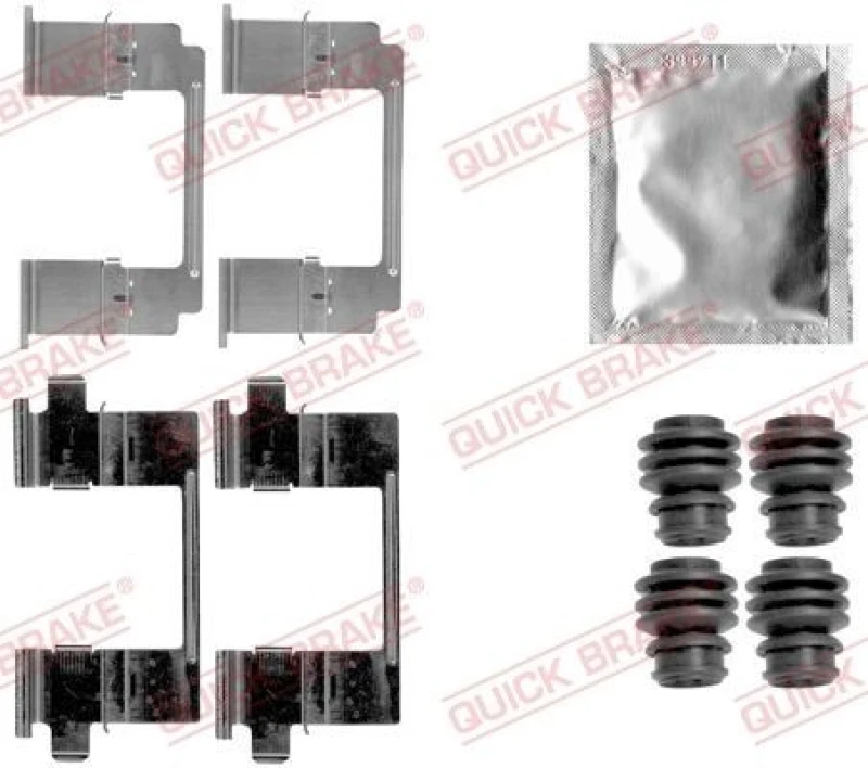 Image of QUICK BRAKE Brake pad fitting kit QUICK BRAKE 109-1840