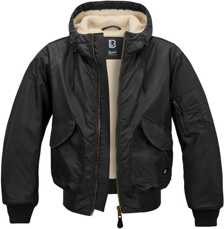 Image of Brandit CWU Hooded Between-seasons Jacket Black XL Men