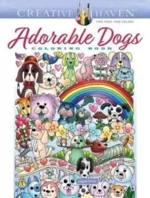 Image of Creative Haven Adorable Dogs Coloring Book