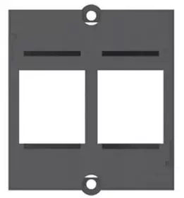 Image of Bachmann 2 x Keystone socket-outlet Black