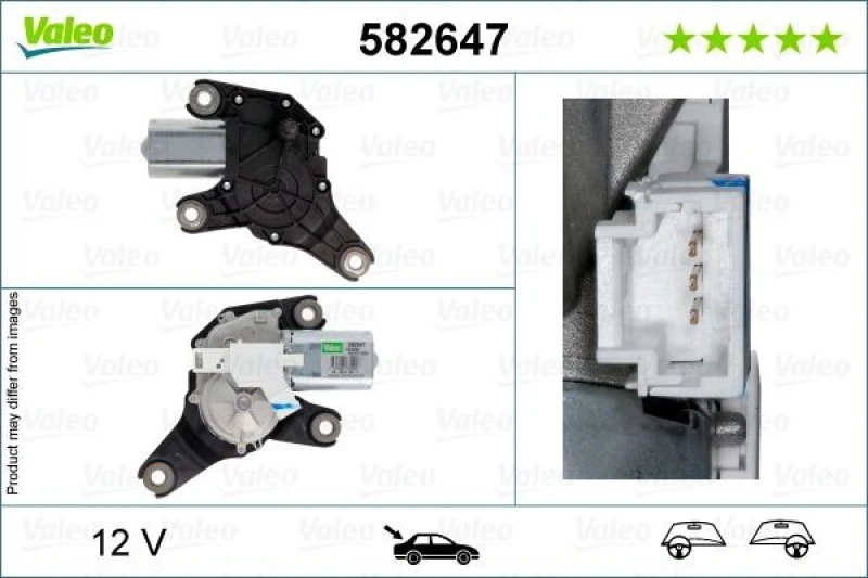 Image of Wiper motor VALEO 582647