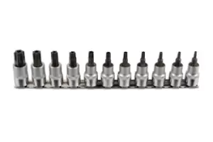 image of Laser Tools 6068 Star Bit Set 11pc 3/8"D - Tamperproof