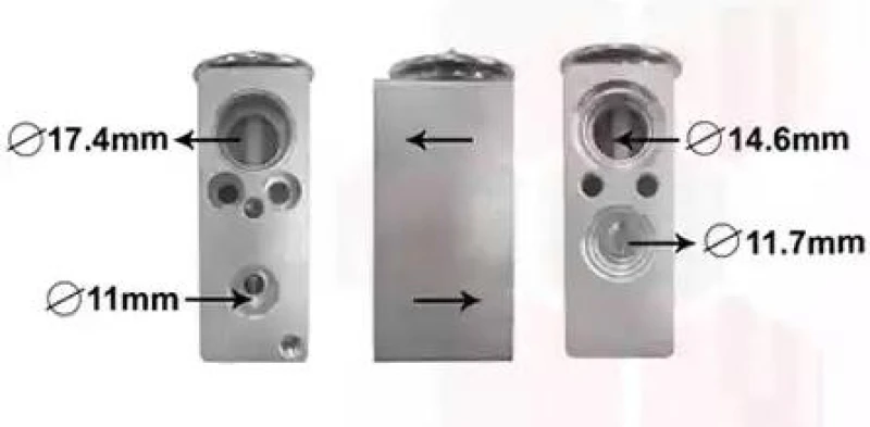 Image of VAN WEZEL 09011201 Expansion Valve Expansion Valve,air conditioning (183)