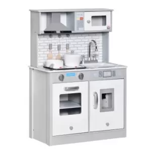 Image of Jouet Kids Kitchen Playset with Battery Operated Cooktop Ice Machine - Grey