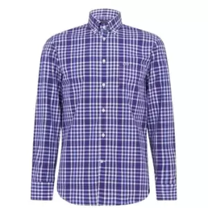 Paul And Shark Long Sleeve Check Shirt - Blue