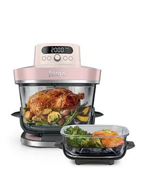 Image of Ninja CRISPi Pro AS101UKRS 7-in-1 Glass Air Fryer Rose Quartz, Pink 622356372404