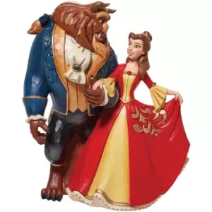 Image of Disney Traditions Beauty and the Beast Enchanted Christmas Figurine