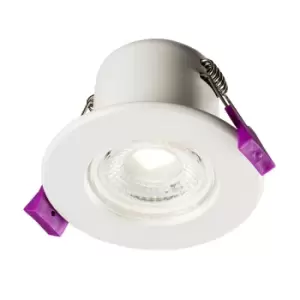 Image of Knightsbridge 5W Cool White Dimmable LED Fire Rated Fixed Downlight - White