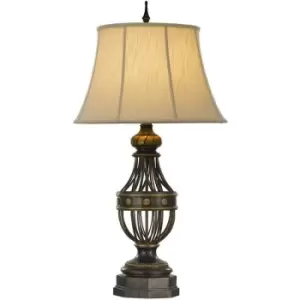 Image of Elstead Augustine - 1 Light Table Lamp Antique Brown, E27