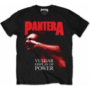 Image of Pantera Red Vulgar Mens Black T Shirt: Large