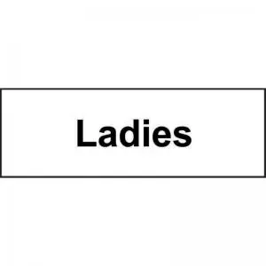 Image of Ladies’ Sign; Self-Adhesive Vinyl; 300mm x 100mm