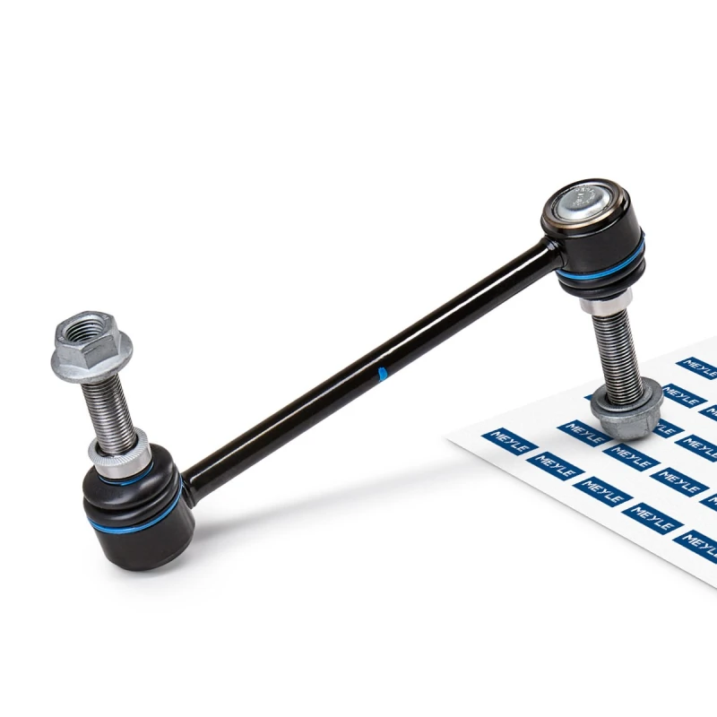 Image of MEYLE 016 060 0032 Anti-roll bar link Original Quality, Front Axle Left Steel Link Stabiliser (3229)