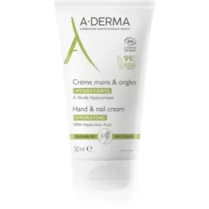 image of A-Derma Original Care Moisturising Hand and Nail Cream with Hyaluronic Acid 50ml