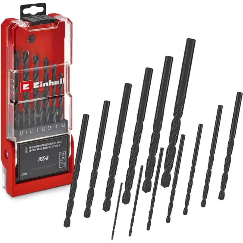 Image of Einhell 13 Piece HSS-R Drill Bit Set 49423013