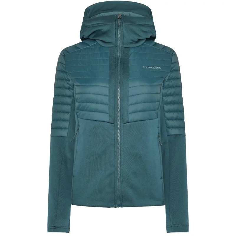 Image of Didriksons Womens full-zip down jacket Didriksons Annema 6 Bleu Female 40