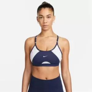 image of Nike Dri-FIT Indy Womens Light-Support 2 Piece Pad Logo Sports Bra - Blue