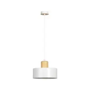 image of Torin White Dome Pendant Ceiling Light 1x E27