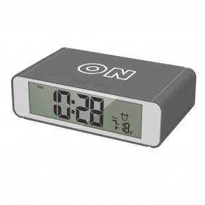 image of Precisions Flip Alarm Clock - Grey