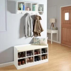 Image of Kempton Shoe Bench White
