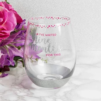 Image of Girl Talk Stemless Glass - I've Waited 9 Months For This