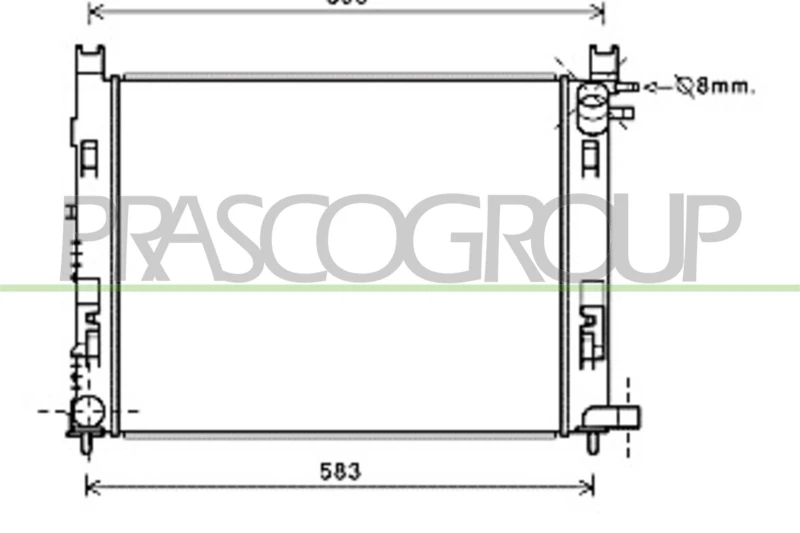 Image of PRASCO Engine radiator PRASCO DA226R002