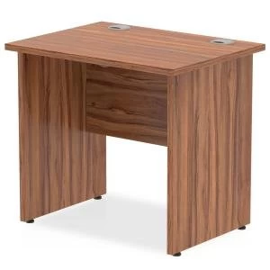 Image of Trexus Rectangle Panel End Leg 800x600mm Walnut Ref MI002891