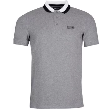 image of Barbour International Ampere Polo Shirt - Anthracite GY52